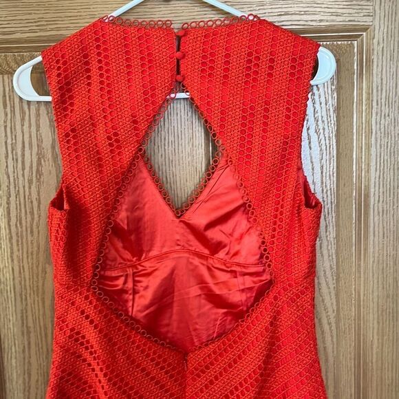 Bardōt Orange Fiesta Lace Mini Dress Size 8 - Picture 5 of 8